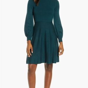 Eliza J Fit & Flare Sweater Dress